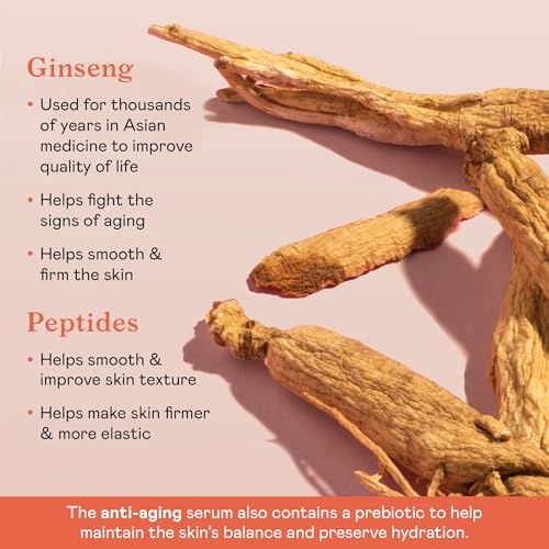 Erborian Ginseng Super Serum, Anti?Aging, Hydrating Peptide Complex, Smooths Texture & Evens Tone For Soft Skin & Natural Glow, Korean Skincare