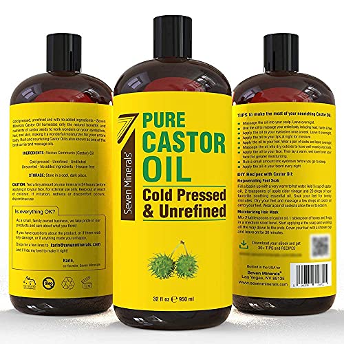 Seven Minerals Pure Castor Oil & Pure Fractionated Coconut Oil