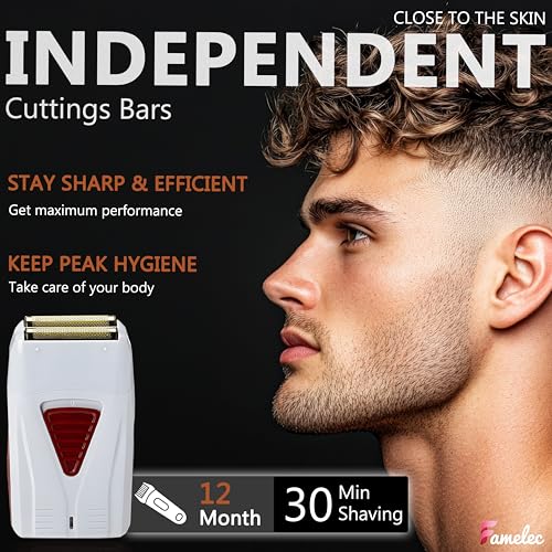 2 Pack for Andis Shaver Foil TS-1 TS-2, ProFoil Lithium Shaver Replacement Titanium Foil Assembly and Inner Cutters Compatible with Andis Smooth Shaving Cordless Shavers