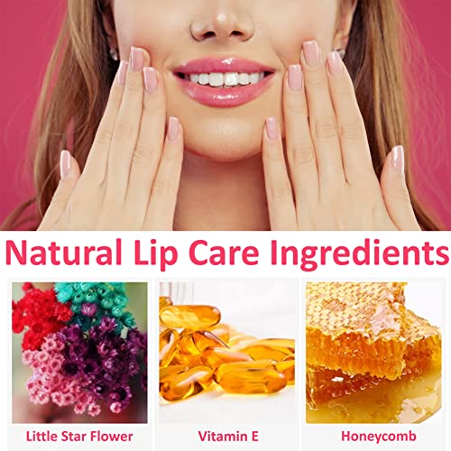 3 Pack Crystal Flower Jelly Lipstick,Magic Color Changing Lipstick,PH Clear Temperature Color Changing Lip Gloss,Lip Balm,Long Lasting Nourishing Moisturizing Lip Stick Set J
