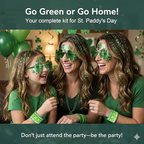 St Patricks Day Green Face Body Glitter, Chunky Hair Glitter for Women, Green Accessories for Spirit Week,Irish Parade Sequins Makeup for Saint Paddy Festival Rave Alien Costume Outfits,55g
