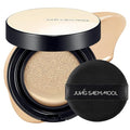 JUNG SAEM MOOL Essential Skin Nuder Cushion | Natural Finish, Buildable Coverage Cushion Foundation by Korean Makeup Artist (Refill Not Included, 0.49 Fl Oz), 21W Medium