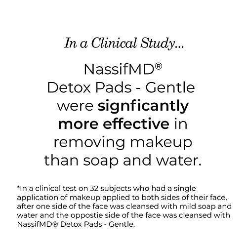 NassifMD Gentle Detox Pads, Surgeon-Created Fruit Acid Complex for Sensitive Skin, Brightens, Exfoliates & Reduces Wrinkles, Dermatologist-Tested