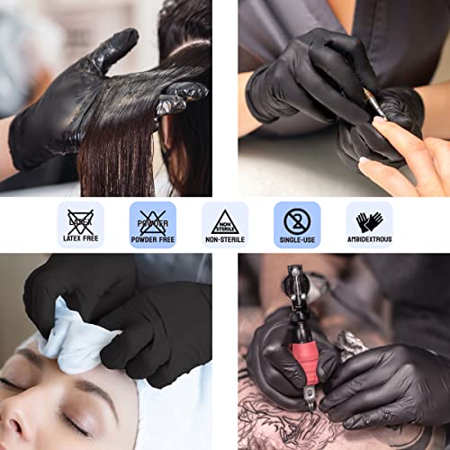 Safe Health NITRO-V Nitile-Vinyl Synthetic Dispoable Gloves, Latex Free, Powder Free, Cleaning, Cooking, Tattoo, Beauty