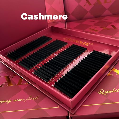 80 Rows Ellipse Flat Eyelash Extension 0.10-0.25 Matte Black Cashmere Flat Lashes Individual Two Split Tips Lash Extension (D Mix 8-15mm)