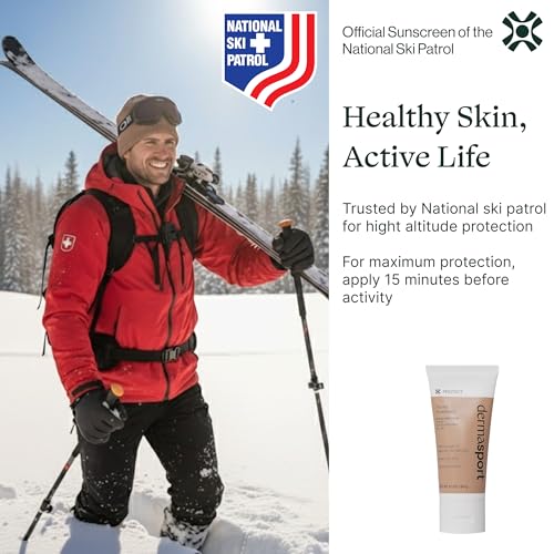 Dermasport SPF 50 Sunscreen for Face Lotion for Athletes, Zinc Oxide Hydrating, Non-Greasy, Broad Spectrum Sun Protection, Oil-Free, Reef-Safe, Face Sunscreen Resistant to every Sport