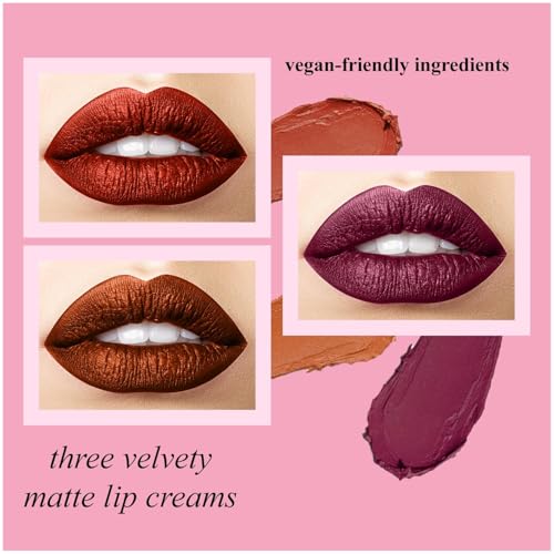 Profusion Cosmetics Empowered Butterfly Soft Matte Lip Creme Set is a Versatile Beauty Essential Trio of Soft Matte Lip Cremes for any Occasion, Providing Day to Night Elegance