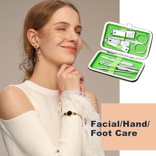 Manicure Kit Bulk, Nail Clippers Set Stainless Steel Fingernail Clippers Set, Sturdy Nail Tip Cutter Trimmers Professional Grooming Toenail Clippers Personal Pedicure Kits Gift (48 Count 8 in 1)