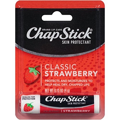 ChapStick Classic Skin Protectant (Strawberry, 0.15 oz. Stick, Pack of 12)