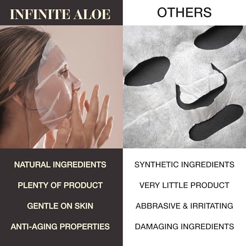InfiniteAloe Biocellulose Fiber Face Mask, Everyday Hero Illuminate Brightening Face Mask