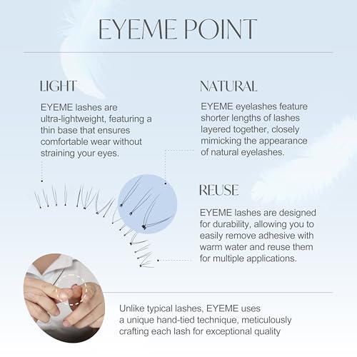 EYEME Eyelash x Artist Collaboration NO.U21 Under ? 5 Set Pack, Lightweight False Eyelashes for a Natural Underlash Look, Soft Lashes for Lower Lash Styling, Glue Not Included, K-Beauty