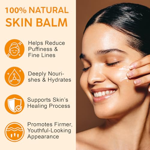 Grass-Fed Beef Tallow Cream with Frankincense and Castor Oil 2.1 fl.oz, Raw Honey for Skin Care,Face & Body Moisturizer for Skin,Sensitive Skin & Dry Skin Age Defying, Eczema All-Purpose Balm