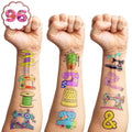 Sewing Machine Temporary Tattoos Sewing Party Decorations Favors Supplies Art Sewing Themed Cute Stickers 10 Sheets 100 PCS Gifts for Baby Girls Boys Class School Carnival