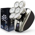 7D Head Shavers for Bald Men, Water Proof Electric Razor for Men with LED Display, Detachable Wet/Dry Anti-Pinch Head Shavers, Shaving Grooming Kit for Balder, Perfect for Home & Travel£¨Black£©