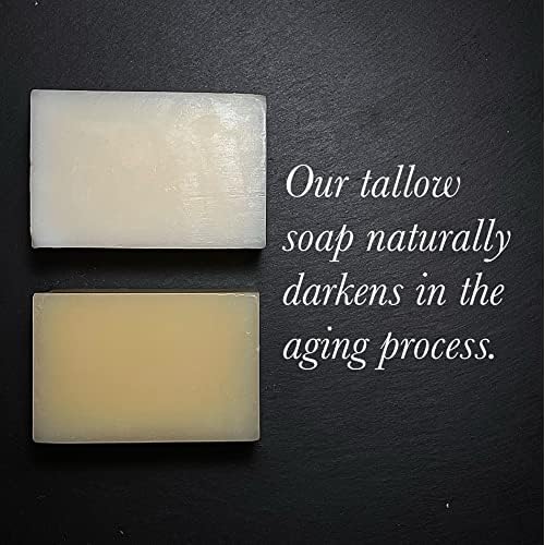 BUFF BAR Bison Tallow Buff Soap Bar, Unscented, (2 pack) - Cleans, Moisturizing, Non-Habit Forming, Soothes, Hydration, Naturally Derived - No Dyes, Chemicals, Fragrances, Preservatives