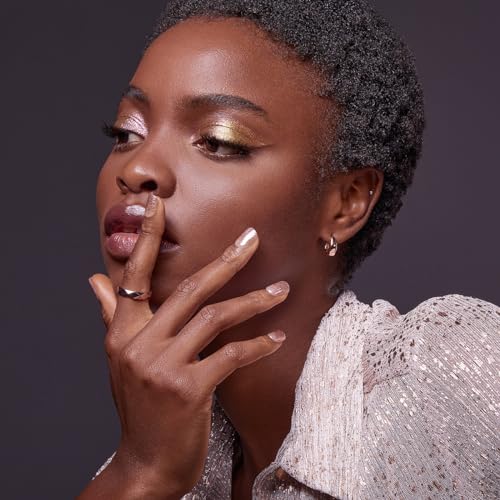 KISS imPRESS No Glue Mani Press On Nails, Color FX, 'Dimension', Neutral, Short Size, Squoval Shape, Includes 30 Nails, Prep Pad, Instructions Sheet, 1 Manicure Stick, 1 Mini File