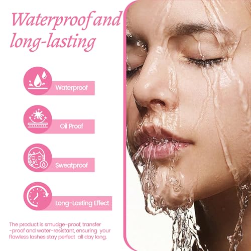 Dual-Ended Iron Wand Mascara, Waterproof, Volumizing and Lengthening, Long Lasting, Smudge-Proof, Clump-Free, Black Metal Wand Mascara Makeup for Women