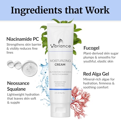 Vibriance Moisturizing Cream | Anti Aging Moisturizer for Face with Squalane, Niacinamide | Moisturizer for Aging Skin | Day/Night Face Cream for Older Women 60 Plus (Pack of 2)