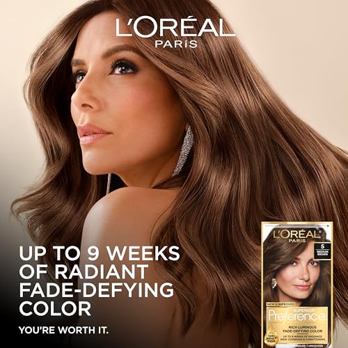 L'Oreal Paris Superior Preference Luminous Fade-Defying Permanent Hair Color, Hair Dye For Up to 9 Weeks of Radiance, Natural Blonde 9, 1 Hair Dye Kit