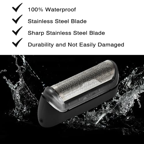 10B Foil & Cutter Replacement Head for Braun series 1/cruzer foil & cutter,10B 20B Replacement Head Compatible with Braun Series 1000 2000 Electric Shaver 170 180 190 1715 1735