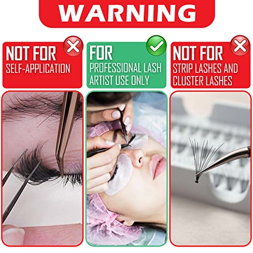 M LASH Diamond Premium Lash Glue - Eyelash Glue for Extension Adhesive with 6-7 Weeks Retention, 1-2 Second Dry Time, 5ml - for Hybrid, Mega Volume, Volume & Classic Lashes, Professional Use Only