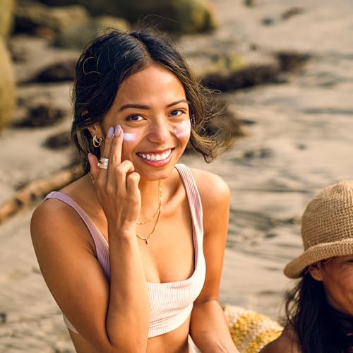 Badger Biodegradable Reef Safe Sunscreen, SPF 50 Unscented Zinc Oxide Sunscreen, 98% Organic Ingredients, Water Resistant Adventure Sport Sunblock, 2.9 fl oz, 2-Pack