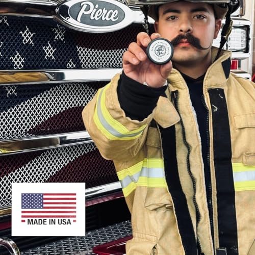 Mustache Wax Light hold - Bombero Mustache Wax Co. - Easy Application, Restyleable, lasting hold - Most Advanced All Natural Formula Holds up to Hard Work and Exercise - 1 OZ tin (Mint)