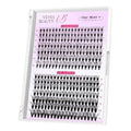VEYESBEAUTY Lash Clusters UltraVolume Individual Lash Extensions One More+ 3D Layered DIY False Eyelash Tray 30D+40D Volume Cluster Lashes for Self Application at Home