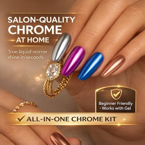 Premium Chrome & Metallic Pigment ? 70 Colors Mirror Chrome & Holographic Mica Powder for Resin Art, Epoxy, Tumblers, Coasters, Jewelry, Nail Art, Slime, DIY & Crafts