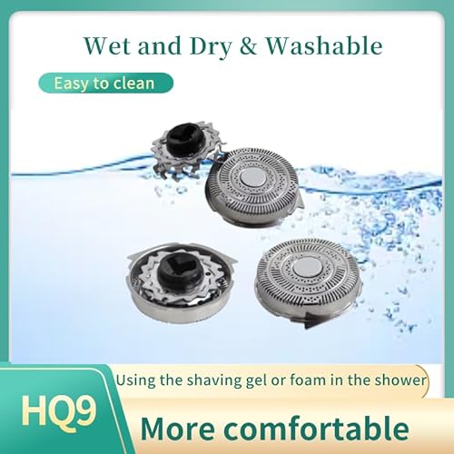 3PCS Men's Electric Replacement Blades Fit for Norelco, HQ9 Replacement Heads for Shaver 8251XL 8260XL 8270XL 8280XL, High Precision Cutting System for Comfortable shaving,Easy Replacement