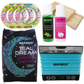 Waxness Teal Dream Wax Starter Kit with Metallic Heater, 2.2 lb (1 kg) Stripless Hard Wax Beads ? Professional Use ? Made in Italy
