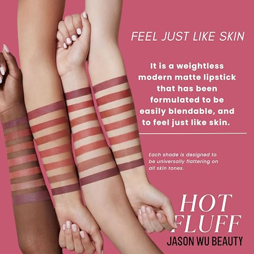 Jason Wu Beauty Hot Fluff Modern Matte Lipstick - 3-in-1 Lipstick, Blush, Shadow, 3.8g 0.134oz (Souffle, 3.8g)