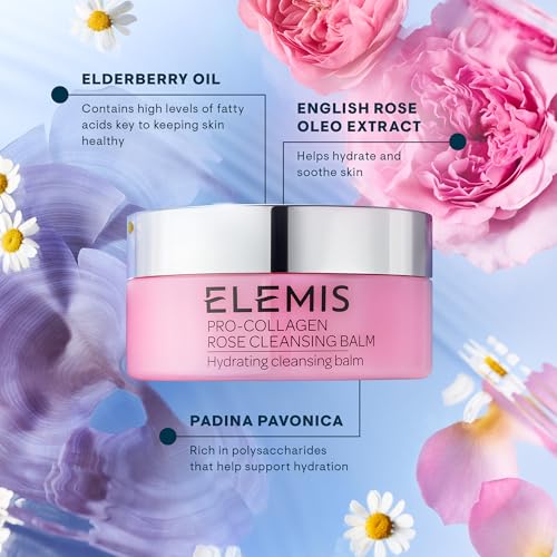 ELEMIS Pro-Collagen Cleansing Balm Makeup Remover, Hydrating Facial Cleanser, Oil Cleanser, Oil Makeup Remover, Deep Cleanse
