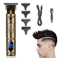 Beard Trimmer Hair Clippers for Men, Professional T-Blade Trimmer Cordless Rechargeable Hair Edgers Clippers Electric Beard Shaver with LED Display