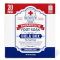 Therapeutic Foot Soak. Organic Tea Tree, Peppermint & Birch Oil. Helps Soak Toenail Fungus, Athletes Foot & Stubborn Foot Odor - Soothes Feet - Tingles for Hours (20 Pack Retail Box)