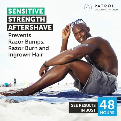 Bump Patrol Sensitive Strength Aftershave Treatment Serum ? Razor Bump Stopper and Ingrown Hair Treatment for Men and Women, Alcohol Free Ingrown Hair Serum for Sensitive Skin 2 oz (Pack of 1)