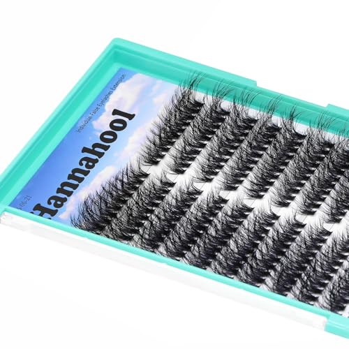 50D Hairy Cluster Volume Lashes Mixed 8-16mm Natural Long Soft Lightweight Individual False Eyelashes Wispy Lashes Makeup DIY Eye Lashes Extensions (50D-8-16MM Mix)
