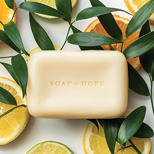 Soapbox Bar Soap, Moisturizing & Exfoliating Bar Soap with Shea Butter & Olive Oil - Citrus & Peach Rose Scented Bath Soap, Natural, Eco-Friendly, Vegan for Hands and Body - Paraben, Gluten & Cruelty Free 5oz. (Pack of 3)
