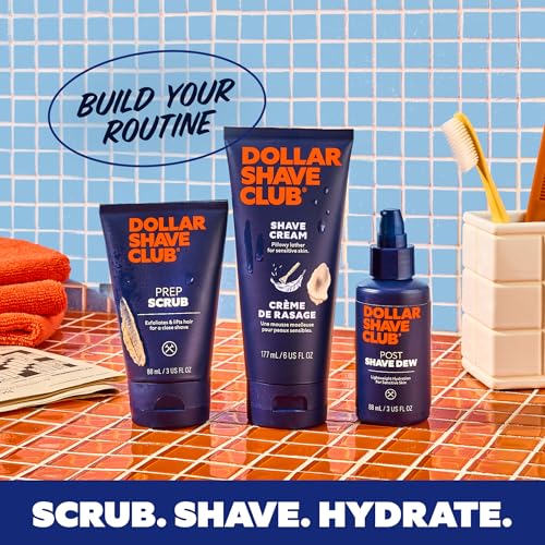 Dollar Shave Club | Shave Cream 6 ounce | Hydrating Shaving Cream for Sensitive Skin,(Pack of 4)