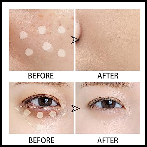 MIELIKKI Multi-Use Highlighter & Concealer Stick, Waterproof Under Eye Concealer for Dark Circles, Blemishes, Aging Spots, Acne and Freckles, PORCELAIN
