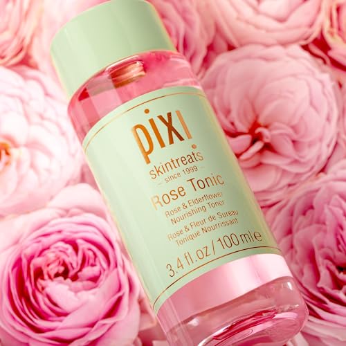 Pixi Rose Tonic Rose Hydrosol Toner Hydrates Skin, Minimize Redness, Rehydrates and Replenishes, 100mL/ 3.4 fl oz