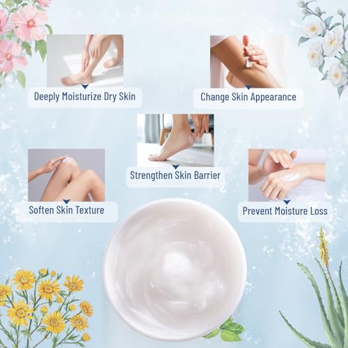 OUKEYA Urea Cream 42% plus Salicylic Acid 2%, Intensive Moisturizer for Dry, Rough Feet and Hands, Deep Hydration, Gentle Exfoliation, Pack of 4
