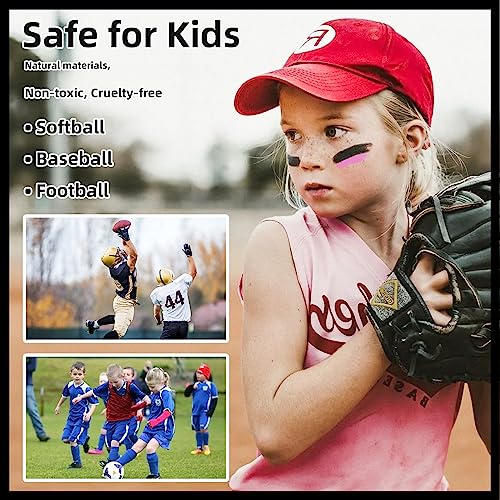 Eye Black Stick, Green Eyeblack Sporting Face Paint for Softball Baseball Football Lacrosse Long Lasting Cream Face Body Paint Stick for Halloween Costume Cosplay Party Eye Makeup-Green,1pcs