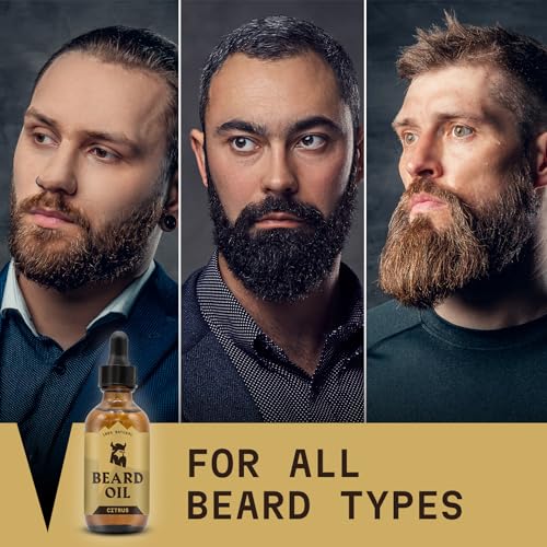 Striking Viking Pack of 2 Beard Oil and Beard Balm with Citrus Scent