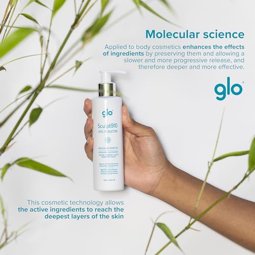 Glo Sculpt910 Cellulite Remover Cream - Advanced Anti-Cellulite Cream with Nanotechnology for Fast Cellulite Treatment, Skin Firming and Tightening Lotion - Targets Arms, Thighs, Butt, Hips and Belly