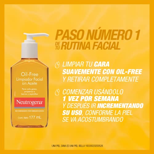 Neutrogena Oil-Free Acne Face Wash, Breakout Prone Skin Facial Cleanser with 2% Salicylic Acid Acne Treatment for Face, 6 fl. oz (Pack of 2)