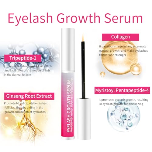 Eyelash Growth Serum Volumizing Lash Serum For Eyelash Growth Longer & Thicker Lash Enhancing With Natural Formula Vegan & Cruelty-Free (8 mL)