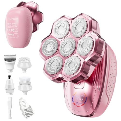 Electric Razors for Women Legs, 5-in-1 Electric Shaver for Women & Body Shaver, Waterproof Wet/Dry 7-Blade Women¡¯s Electric Shaver with Womens Facial Hair Shaver for Lady Face Underarms Public