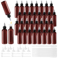 36 Pcs 3.4oz Sauce Bottle with Squeeze Top,Squeeze Empty Plastic Bottle for Shampoo Lotion Liquid Body Soap Cream Toiletries,Equipped with Dropper, Funnel, and Dispenser