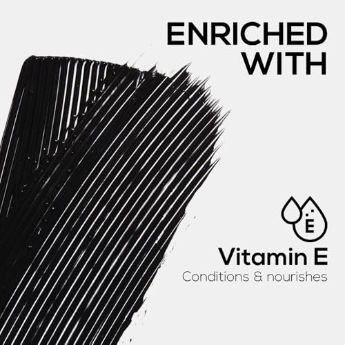 RENEE Midnight Mascara with Unique 360-Degree Wand, Darkest Black, Clump-Free & Long-Lasting Formula, Volumizes, Lengthens & Nourishes, Infused with Vitamin E